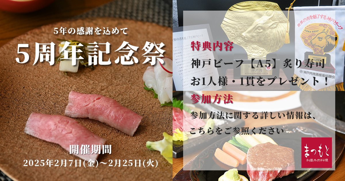 5周年記念祭のアイキャッチ画像